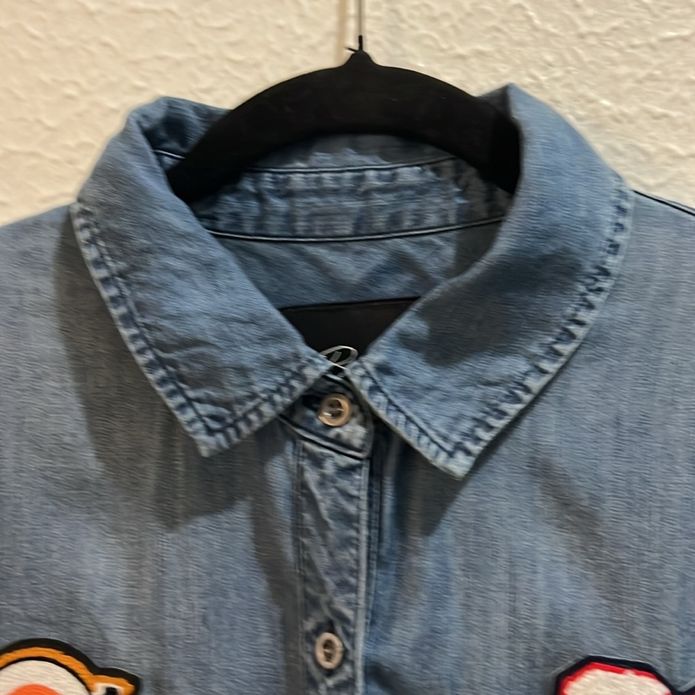 Rails Carter Patchwork Chambray Long Sleeves Shir… - image 4